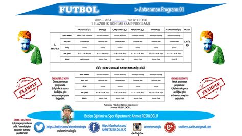 Futbolcuların Antrenman Rutinleri ve Egzersiz Programları